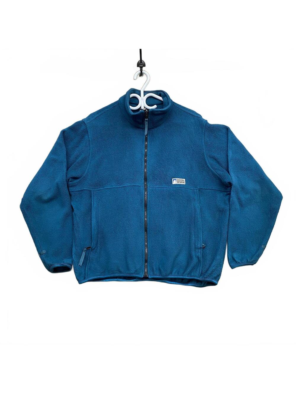 Vintage 90s Sierra Designs Teal Fleece Zip Jacket Mens Large Made in Canada L